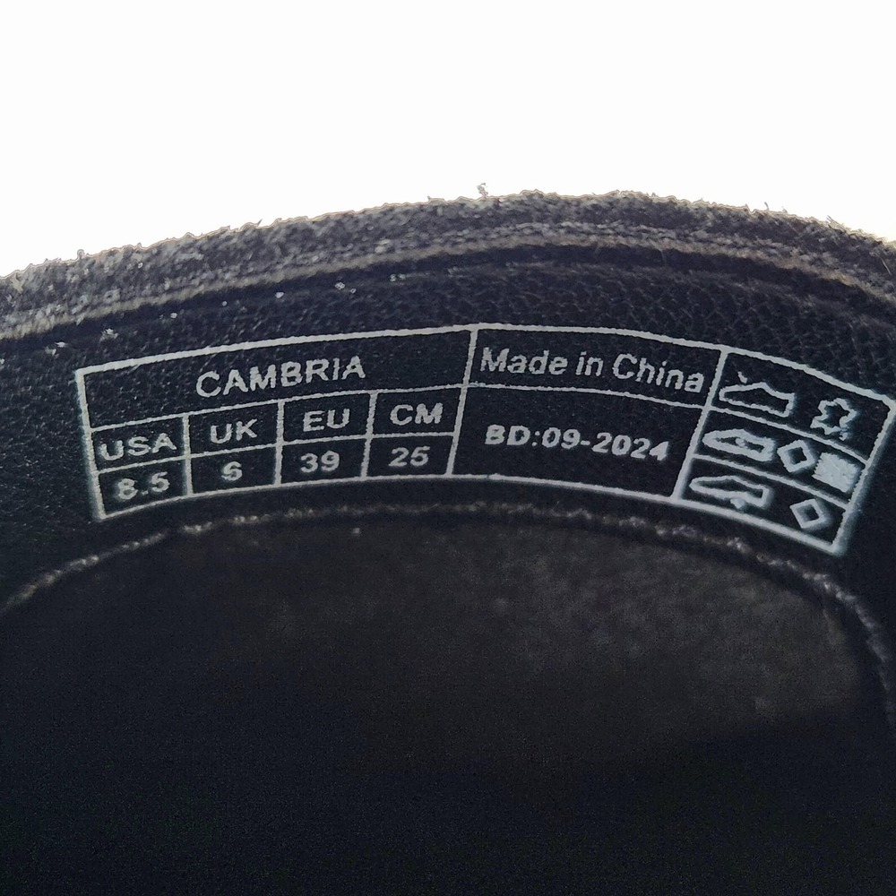 Vionic Cambria Shoes Womens Size 8.5 Black Leather Comfort Slip On Casual - Picture 3 of 14
